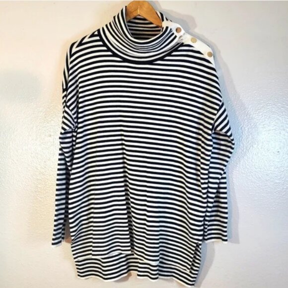 Chico's Zenergy Cowl Neck Oversize Sweater - Picture 1 of 6